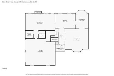 Floor plan 1 for 3884 Riverview Chase Blf