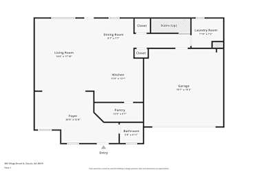 Floor plan 1 for 389 Village Broad St