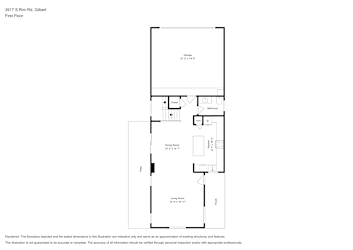 Floor plan 1 for 3917 S Rim Rd