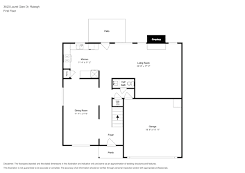 Floor plan 1 for 3920 Laurel Glen Dr