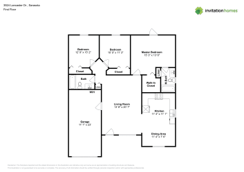 Floor plan 1 for 3924 Lancaster Dr