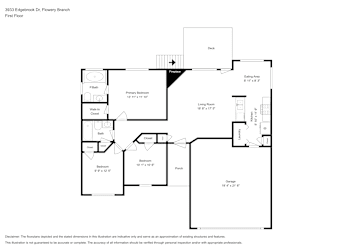 Floor plan 1 for 3933 Edgebrook Dr