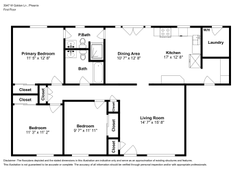 Floor plan 1 for 3947 W Golden Ln