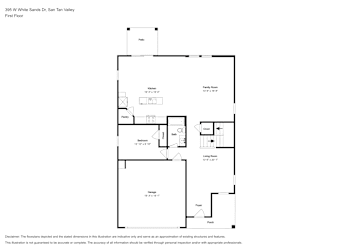 Floor plan 1 for 395 W White Sands Dr