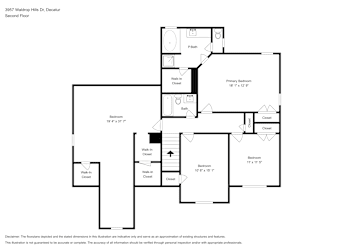 Floor plan 2 for 3957 Waldrop Hills Dr
