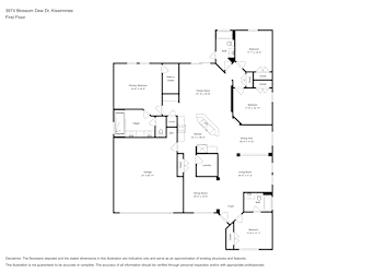 Floor plan 1 for 3974 Blossom Dew Dr