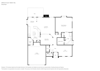 Floor plan 1 for 4000 Iris Ct