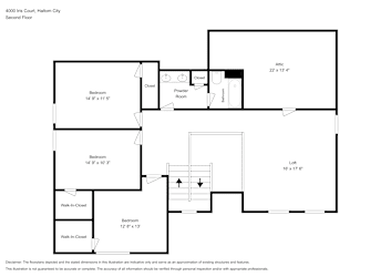 Floor plan 2 for 4000 Iris Ct