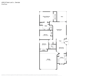 Floor plan 1 for 4006 W Fallen Leaf Ln