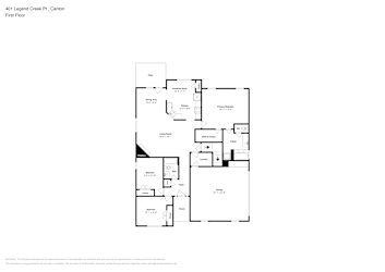 Floor plan 1 for 401 Legend Creek Pt