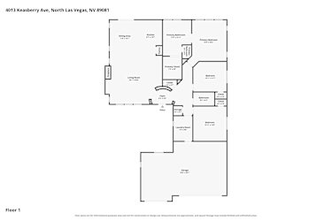 Floor plan 1 for 4013 Keasberry Ave