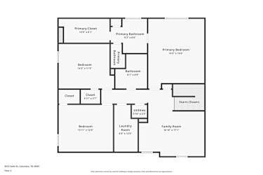 Floor plan 2 for 4015 Sadie Street