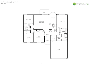 Floor plan 1 for 4017 Byrds Crossing Dr
