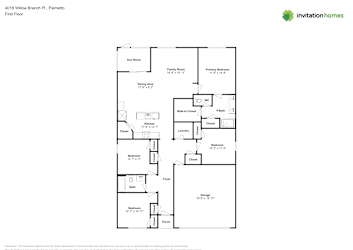 Floor plan 1 for 4018 Willow Branch Pl