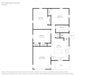 Floor plan 2 for 4019 N Washington St