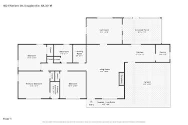Floor plan 1 for 4021 Nations Dr