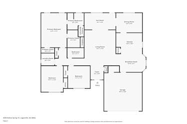 Floor plan 1 for 4030 Hollow Spring Trl