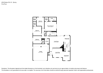 Floor plan 1 for 4034 Broken Elm Dr