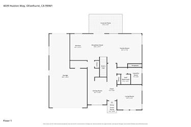 Floor plan 1 for 4039 Huston Way