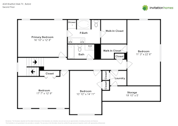 Floor plan 2 for 4045 Bradford Walk Trl