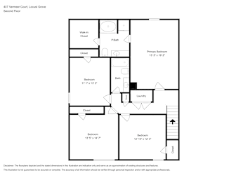 Floor plan 2 for 407 Vermeer Ct