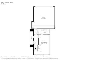 Floor plan 1 for 4084 E Windsor Dr