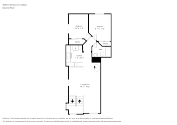 Floor plan 2 for 4084 E Windsor Dr