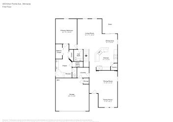 Floor plan 1 for 409 Arbor Pointe Ave