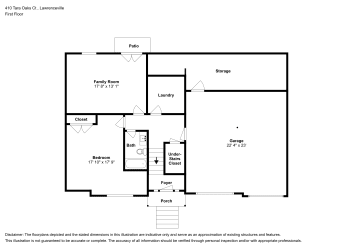 Floor plan 1 for 410 Tara Oaks Ct