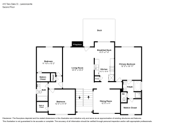 Floor plan 2 for 410 Tara Oaks Ct