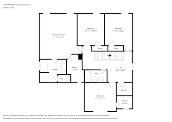 Floor plan 2 for 4100 Whitfield Oak Way