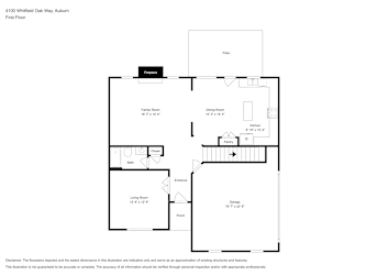 Floor plan 1 for 4100 Whitfield Oak Way