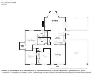 Floor plan 1 for 4122 W Echo Ln