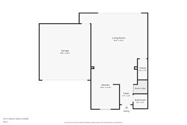 Floor plan 1 for 4131 E Toledo St