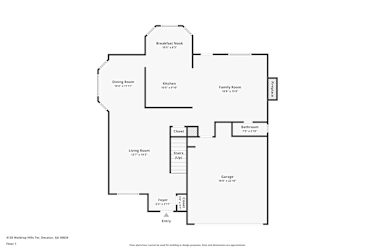 Floor plan 1 for 4135 Waldrop Hills Ter