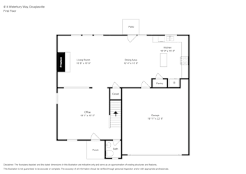 Floor plan 1 for 414 Waterbury Way
