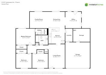 Floor plan 1 for 4143 E Sweetwater Ave