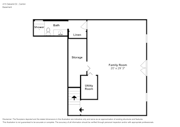 Floor plan 1 for 415 Oakwind Dr