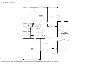 Floor plan 1 for 4150 Caparosa Cir