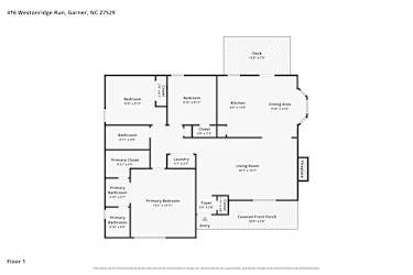 Floor plan 1 for 416 Westonridge Run