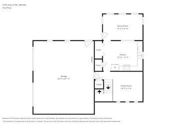 Floor plan 1 for 4162 Jody Ct NE