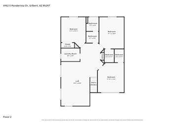 Floor plan 2 for 4162 S Ponderosa Dr