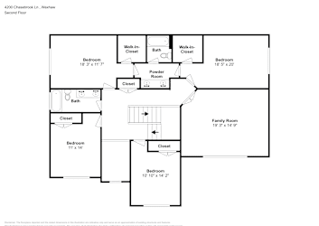 Floor plan 2 for 4200 Chasebrook Ln
