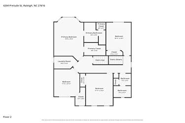 Floor plan 2 for 4204 Prelude St