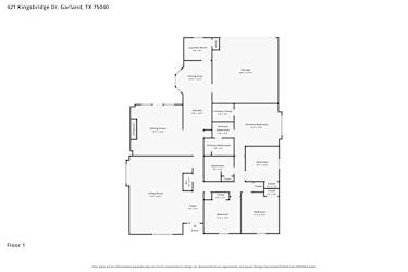 Floor plan 1 for 421 Kingsbridge Dr
