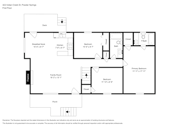 Floor plan 2 for 422 Indian Creek Dr