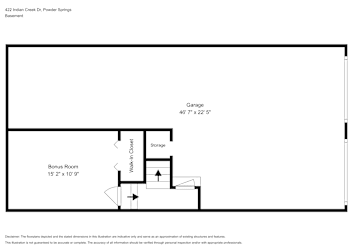 Floor plan 1 for 422 Indian Creek Dr