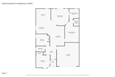 Floor plan 1 for 4220 Cloverleaf Pl