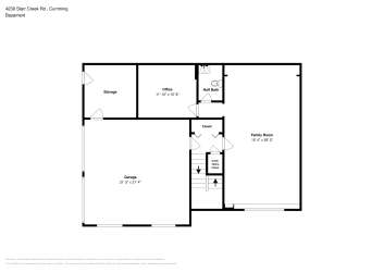Floor plan 1 for 4230 Starr Creek Rd