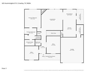 Floor plan 1 for 425 Hummingbird Trl